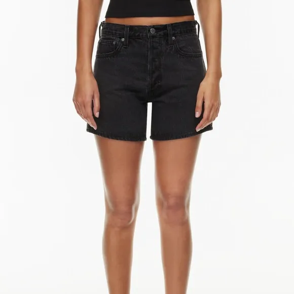Aritzia Denim ForumThe Ex-Boyfriend Hi Waisted Mid-Thigh Denim Short