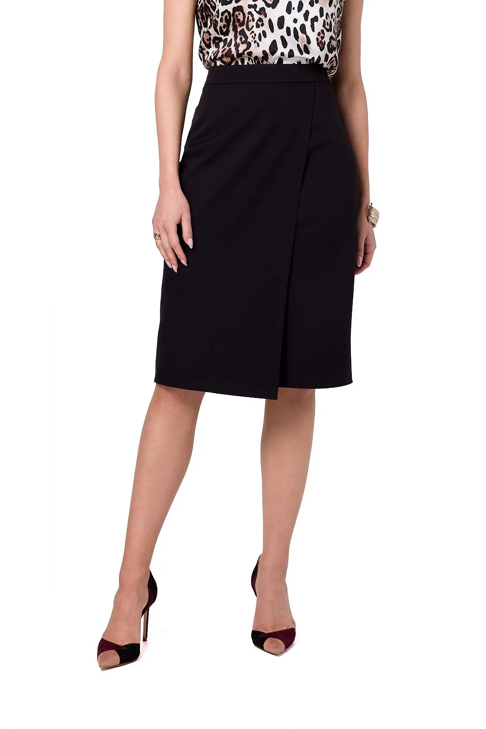 Asymmetrical A-Line Skirt With Lining