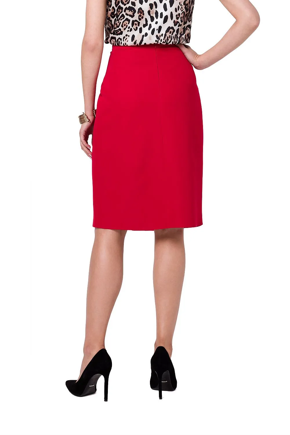 Asymmetrical A-Line Skirt With Lining