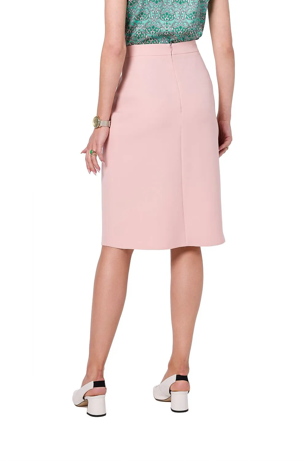 Asymmetrical A-Line Skirt With Lining