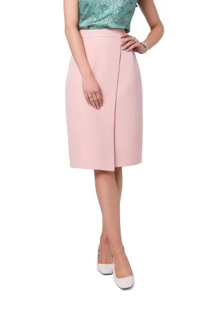 Asymmetrical A-Line Skirt With Lining