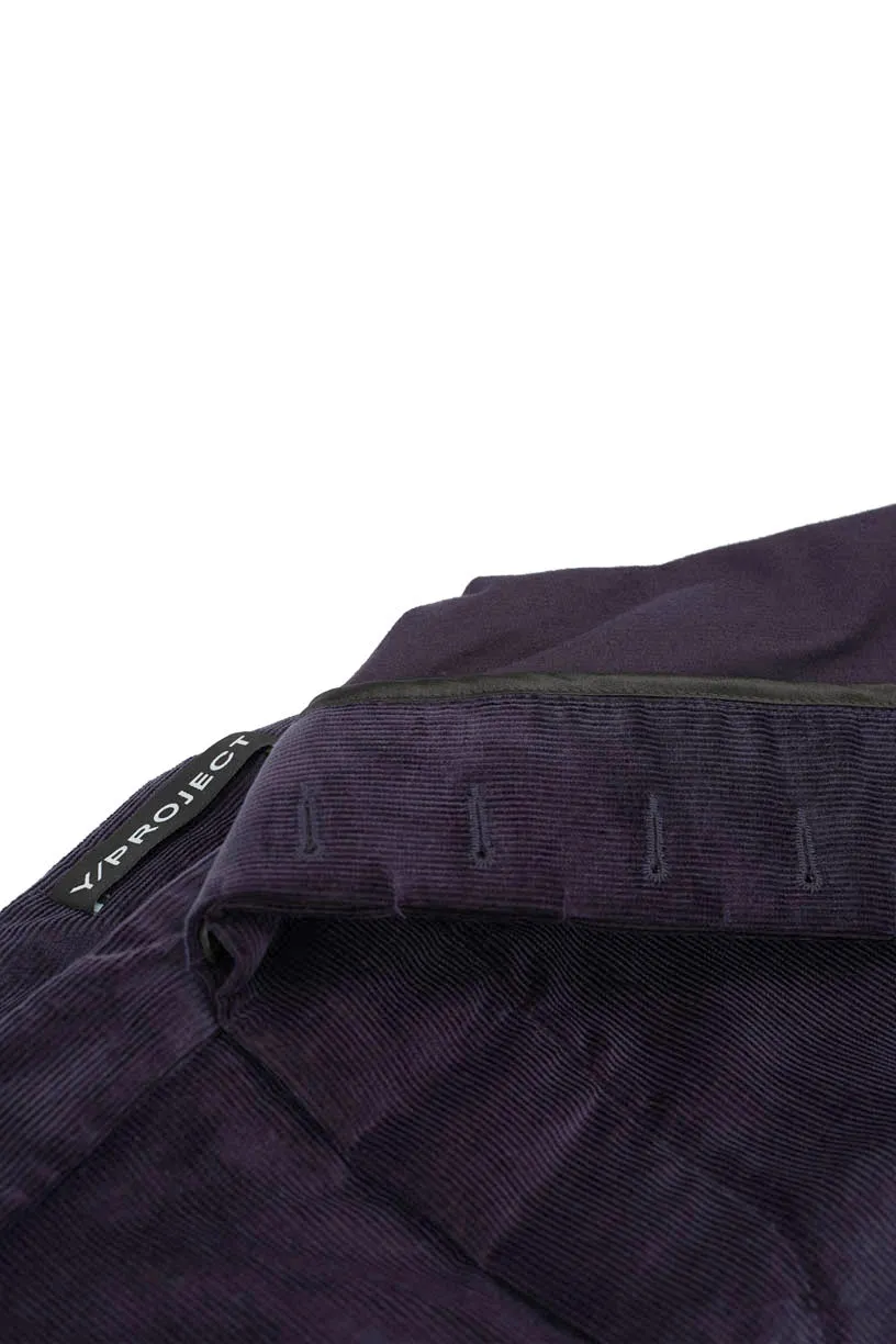 Asymmetrical Pencil Skirt - Navy