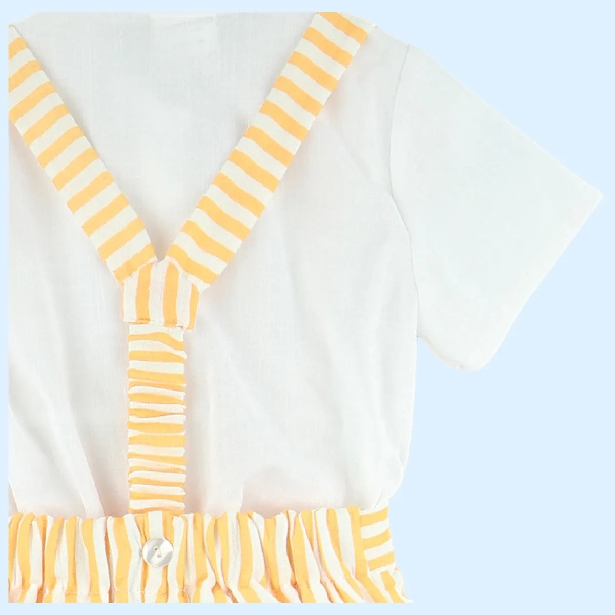 Baby Ferr Boys Yellow Stripe Short Set