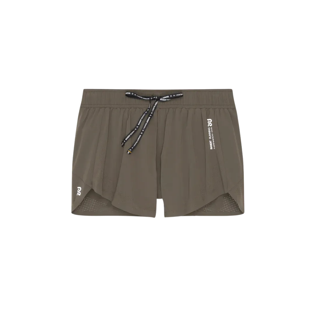 Bandit Running Womens Vento 4" Training Short - Dark Fatigue