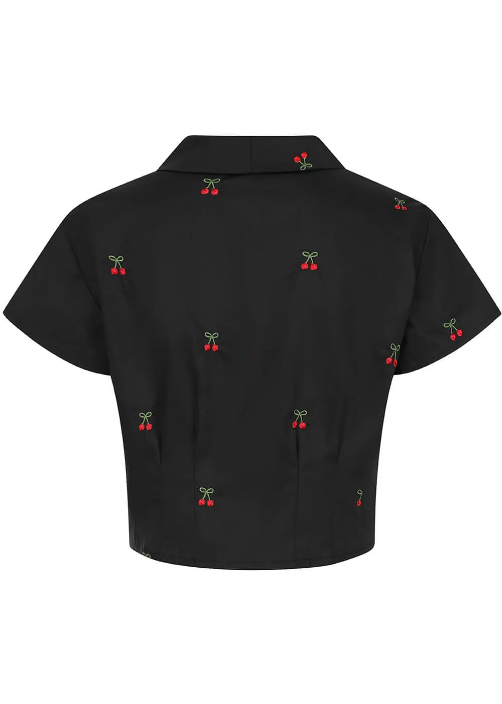 Banned Cherry Vibes Blouse Black