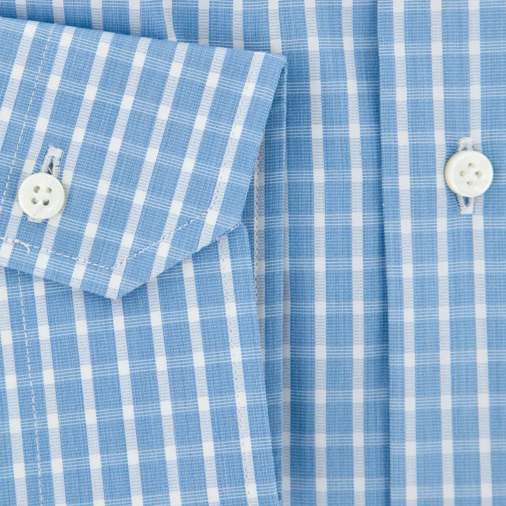 Barba Napoli Blue Shirt - Slim - 15 US / 38 EU