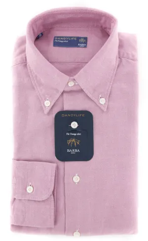 Barba Napoli Pink Shirt - Extra Slim - 17 US / 43 EU