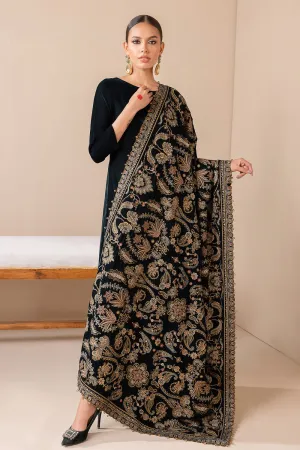 BAROQUE | EMBROIDERED VELVET SHAWL '23 | VS-40