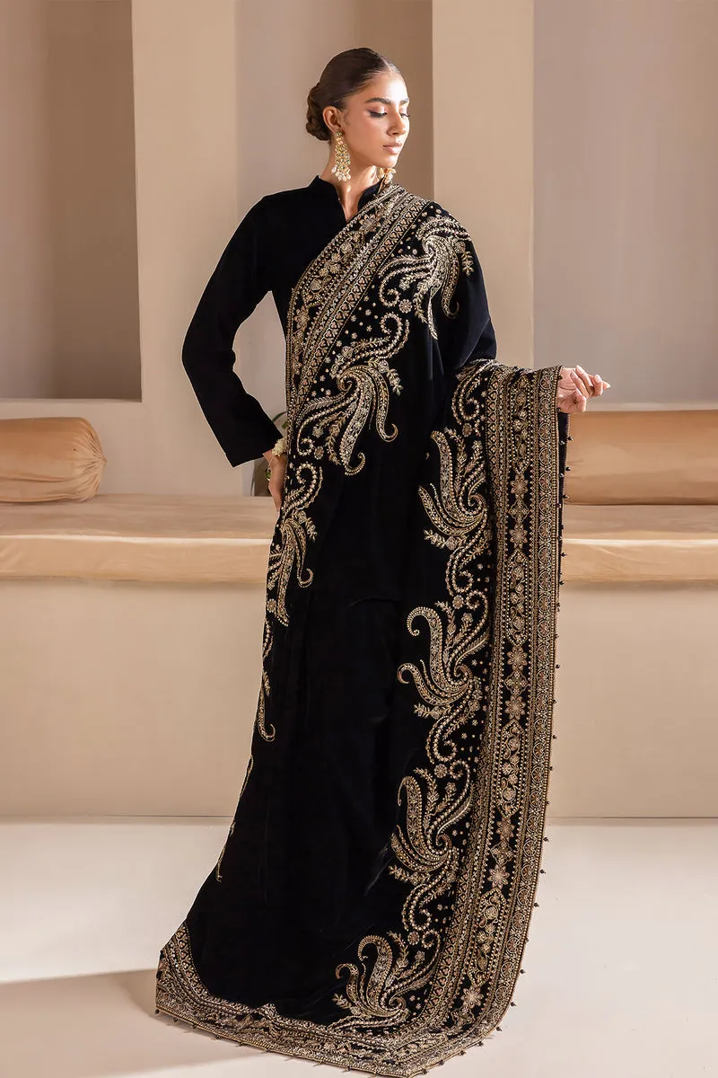 BAROQUE | EMBROIDERED VELVET SHAWL '23 | VS-43