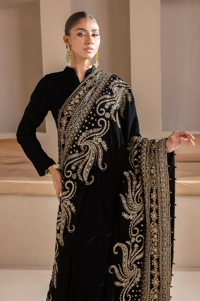 BAROQUE | EMBROIDERED VELVET SHAWL '23 | VS-43