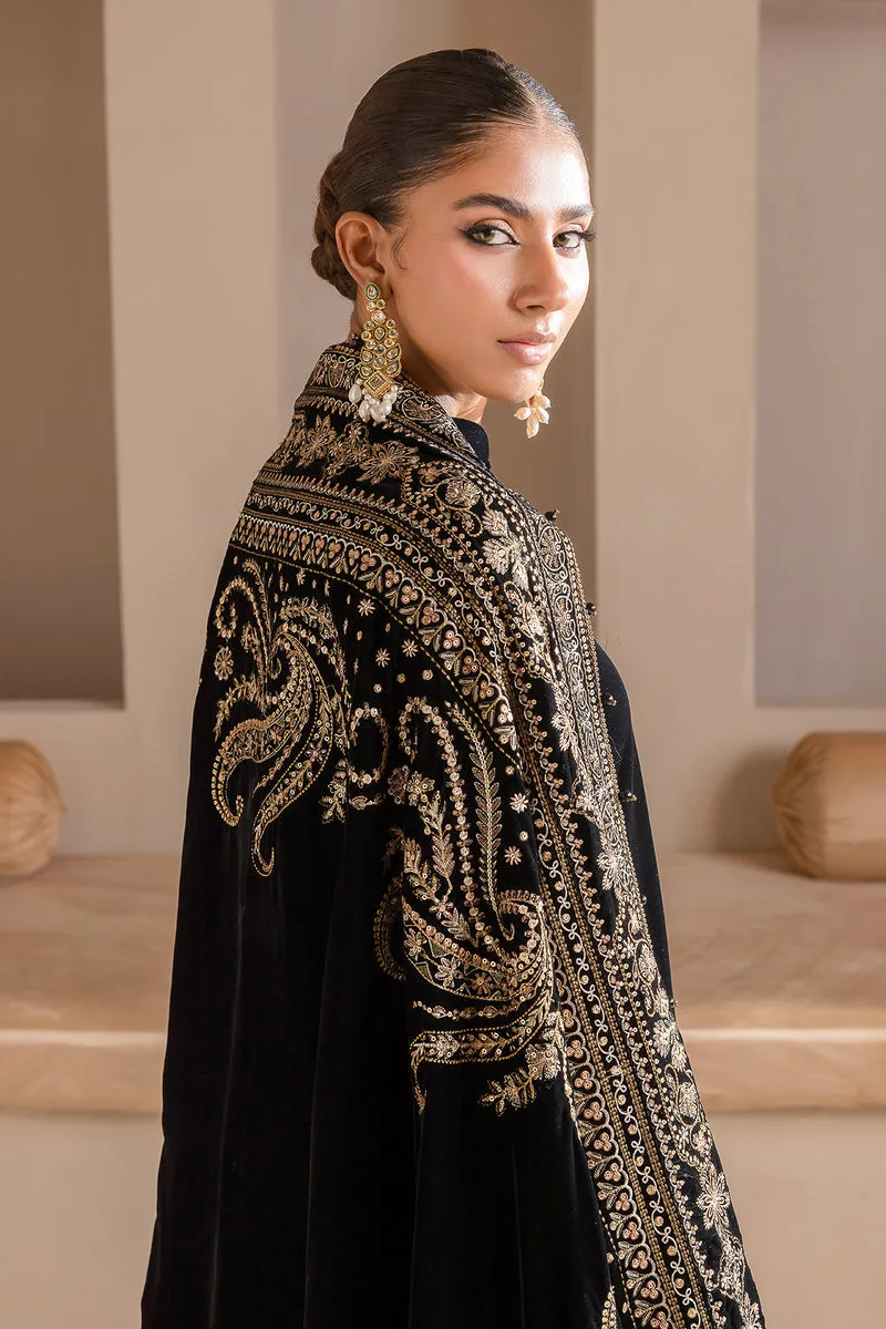 BAROQUE | EMBROIDERED VELVET SHAWL '23 | VS-43