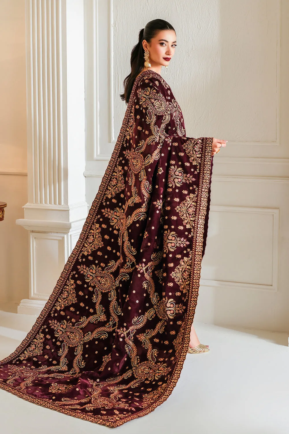 BAROQUE | Velvet Shawl -VS-49