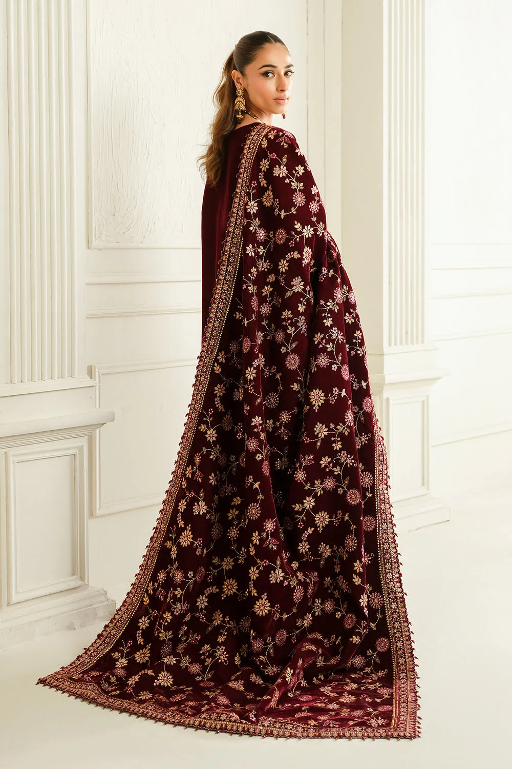 BAROQUE | Velvet Shawl -VS-52