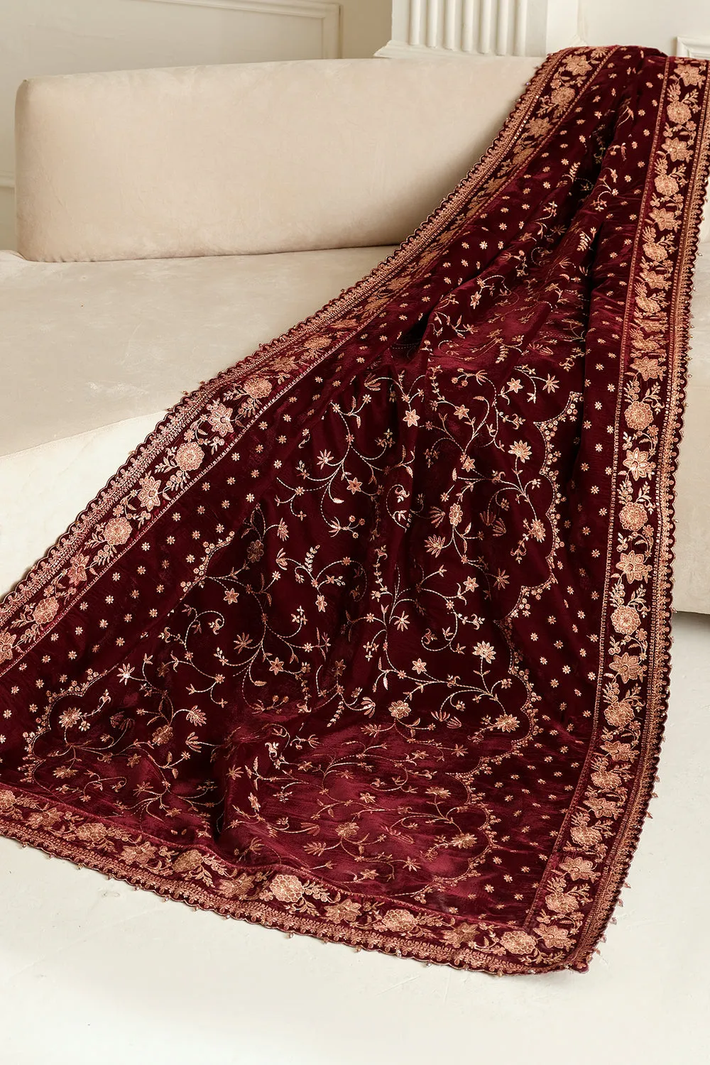 BAROQUE | Velvet Shawl -VS-56