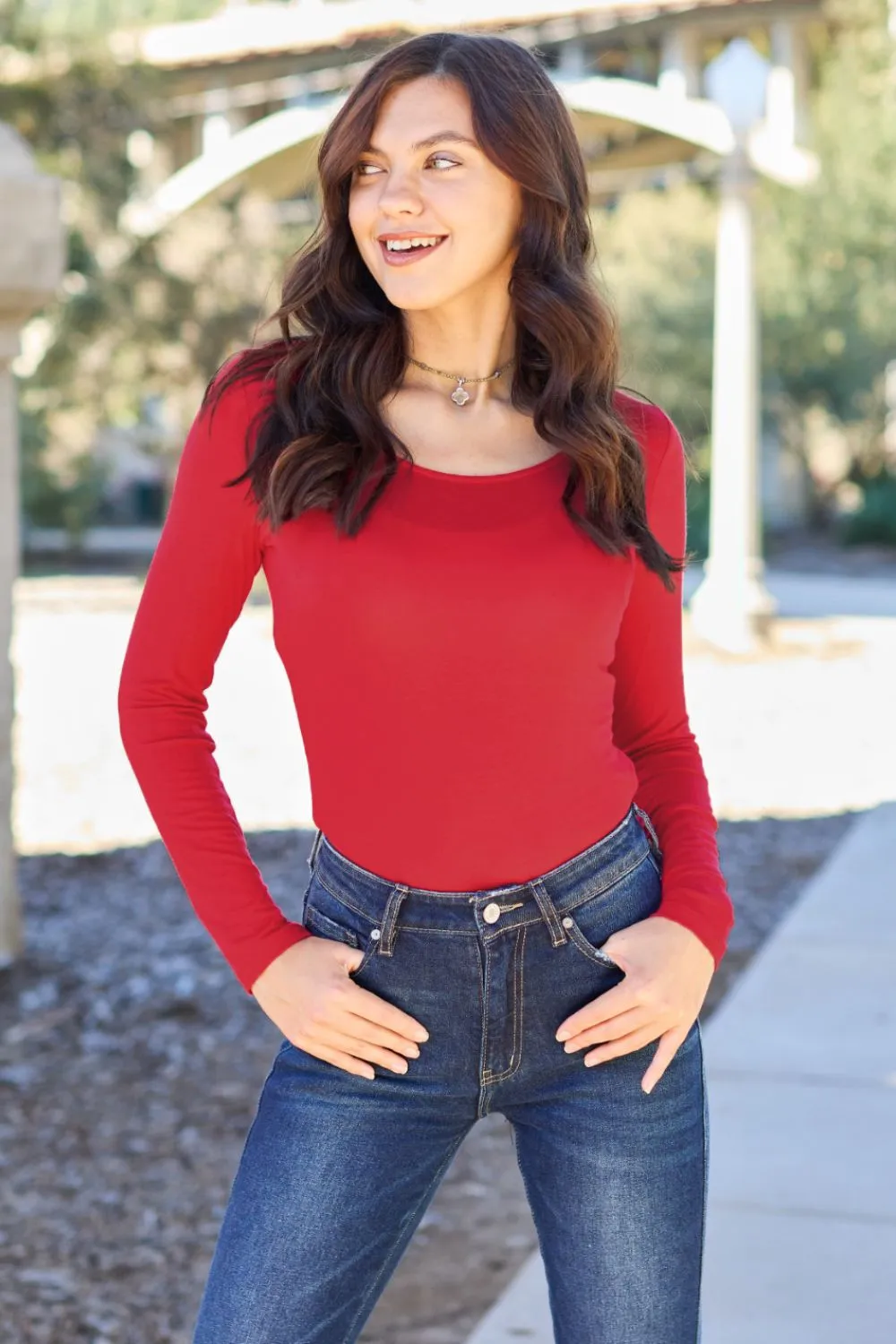 Basic Bae Round Neck Bodysuit
