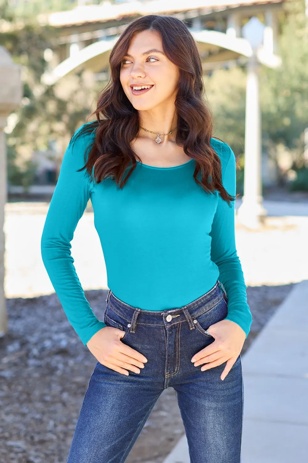 Basic Bae Round Neck Bodysuit