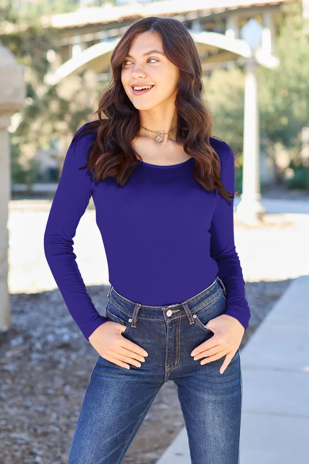 Basic Bae Round Neck Bodysuit