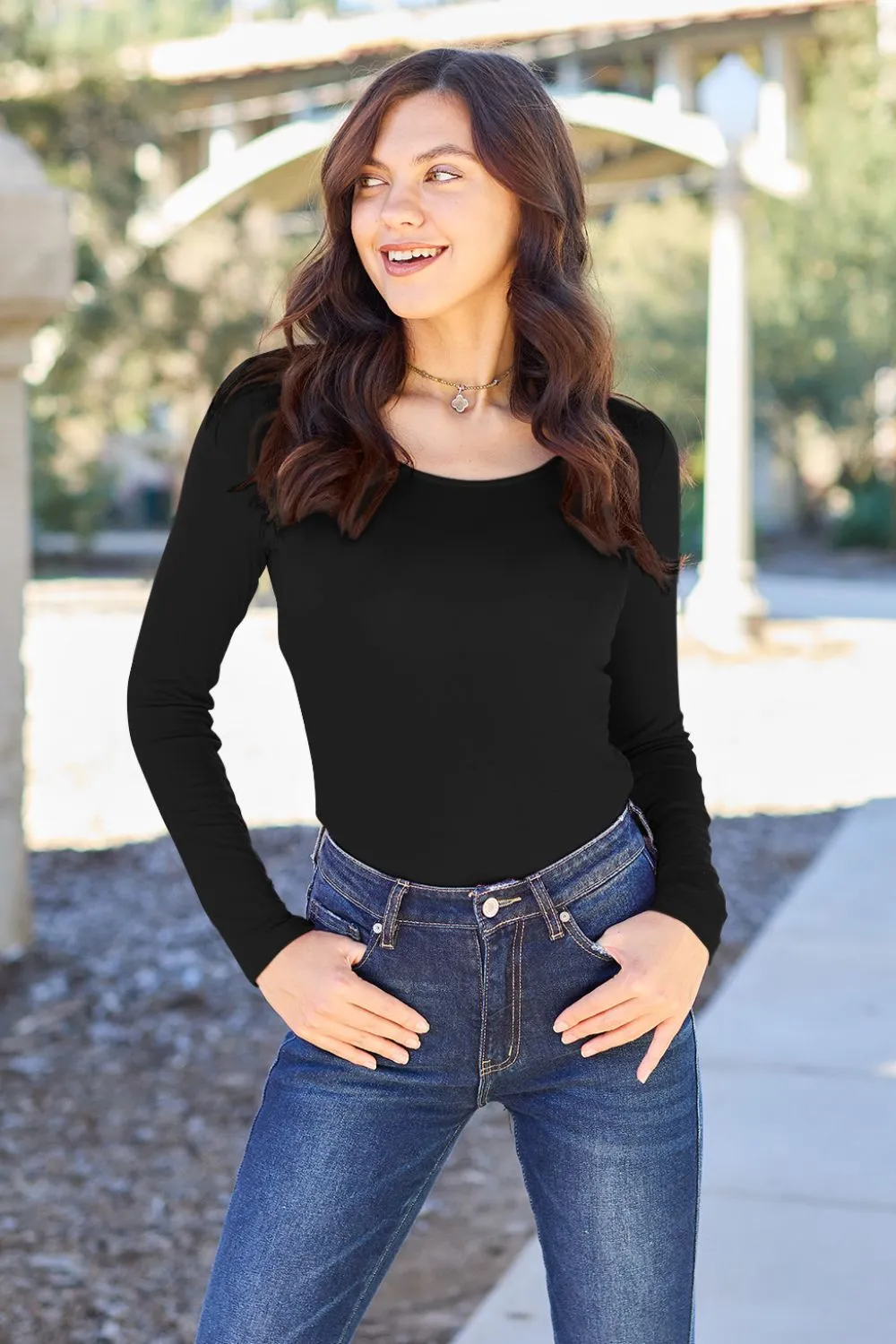 Basic Bae Round Neck Bodysuit