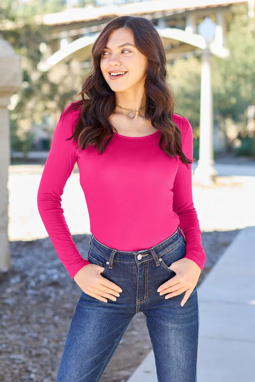 Basic Bae Round Neck Bodysuit