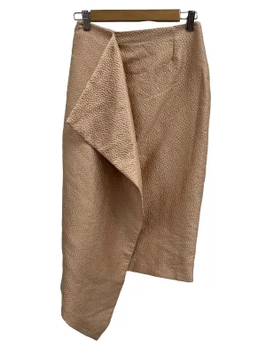 Beige Textured Skirt