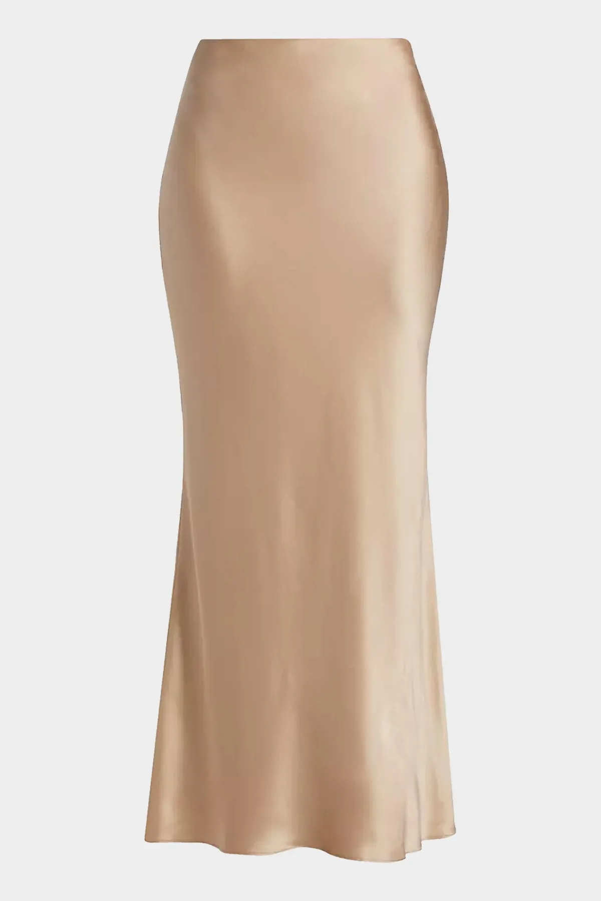 Bias Maxi Skirt in Champagne
