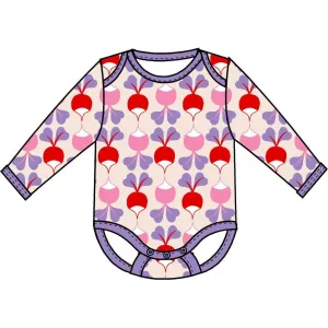 Big Radish - Sheer Pink Long Sleeve Onesie