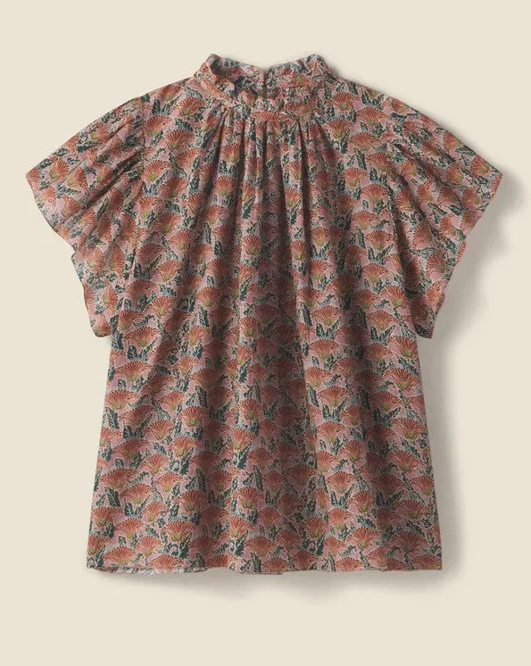 Birds of Paradise Carla Blouse - Fan Flower