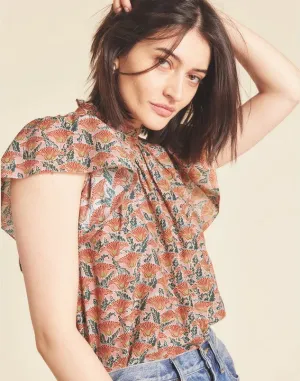 Birds of Paradise Carla Blouse - Fan Flower