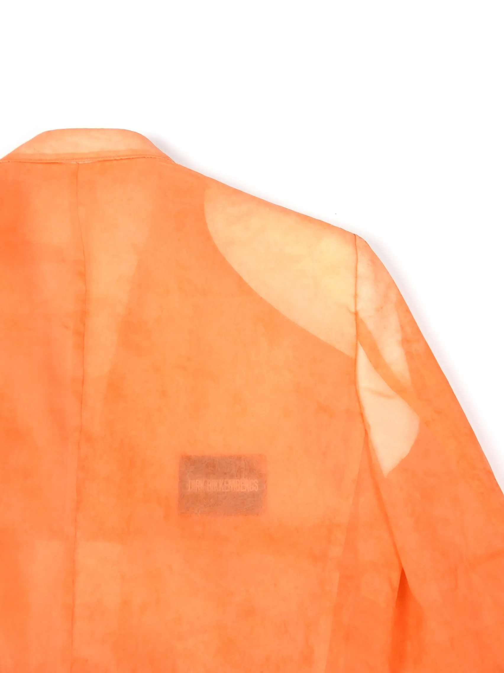 Birk Bikkembergs Orange Sheer Blazer Size 50