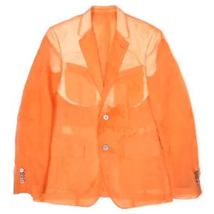 Birk Bikkembergs Orange Sheer Blazer Size 50