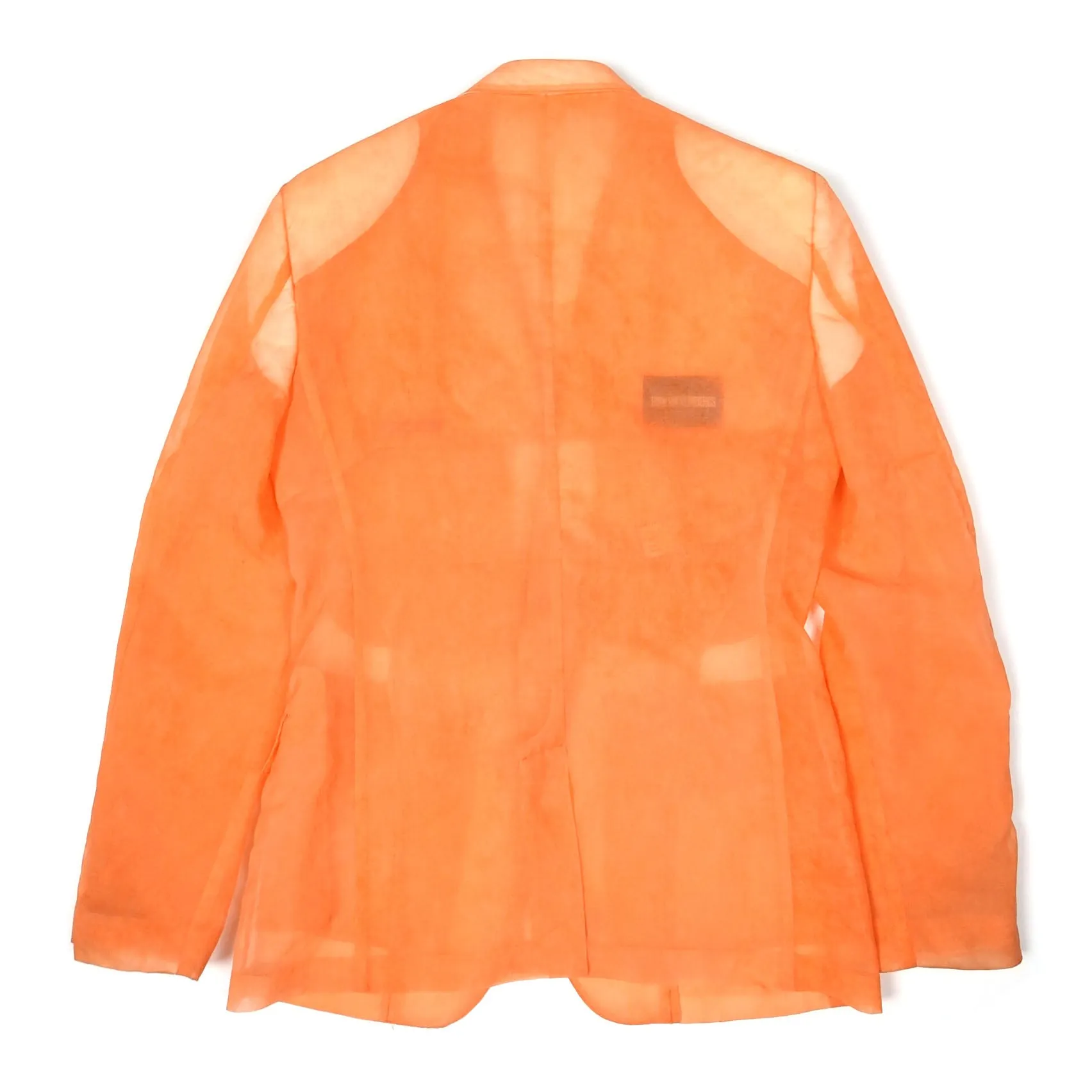 Birk Bikkembergs Orange Sheer Blazer Size 50