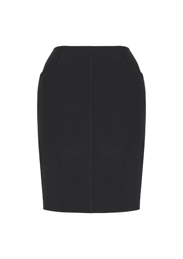 Biz Corporate Womens Bandless Pencil Skirt (20717)- Clearance