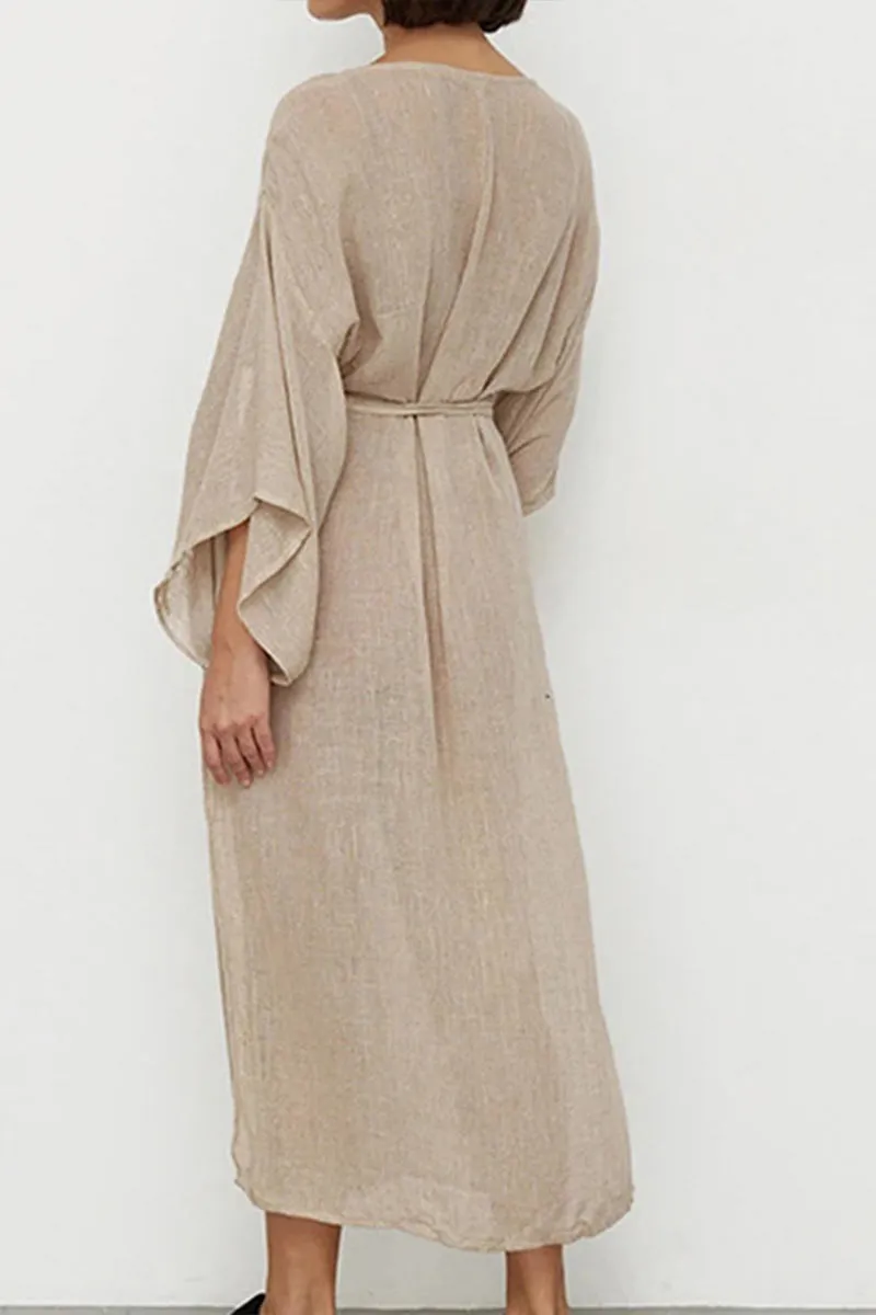 BK0397 Sheer Wrap Dress