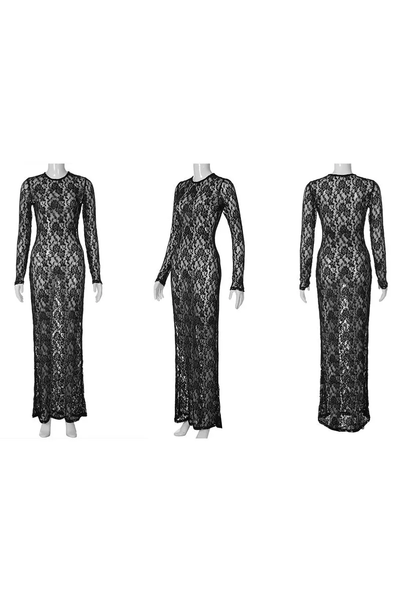 BK0533 Lace Maxi Dress