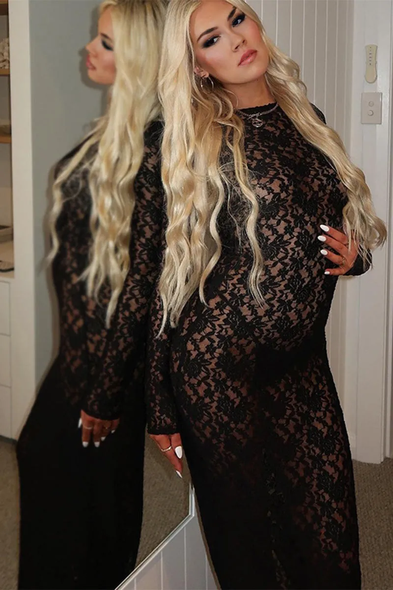 BK0533 Lace Maxi Dress