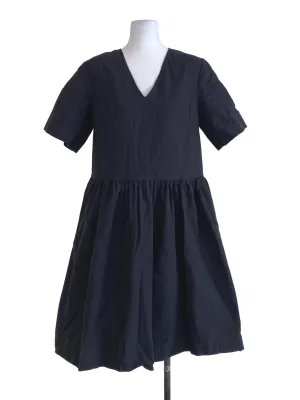 Black Cotton Ruffle Dress LB