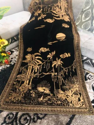 Black Foil Shawl