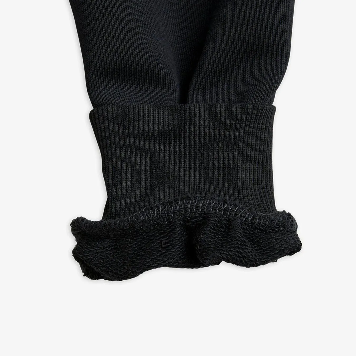Black Logo-Patch Track Cotton Trousers