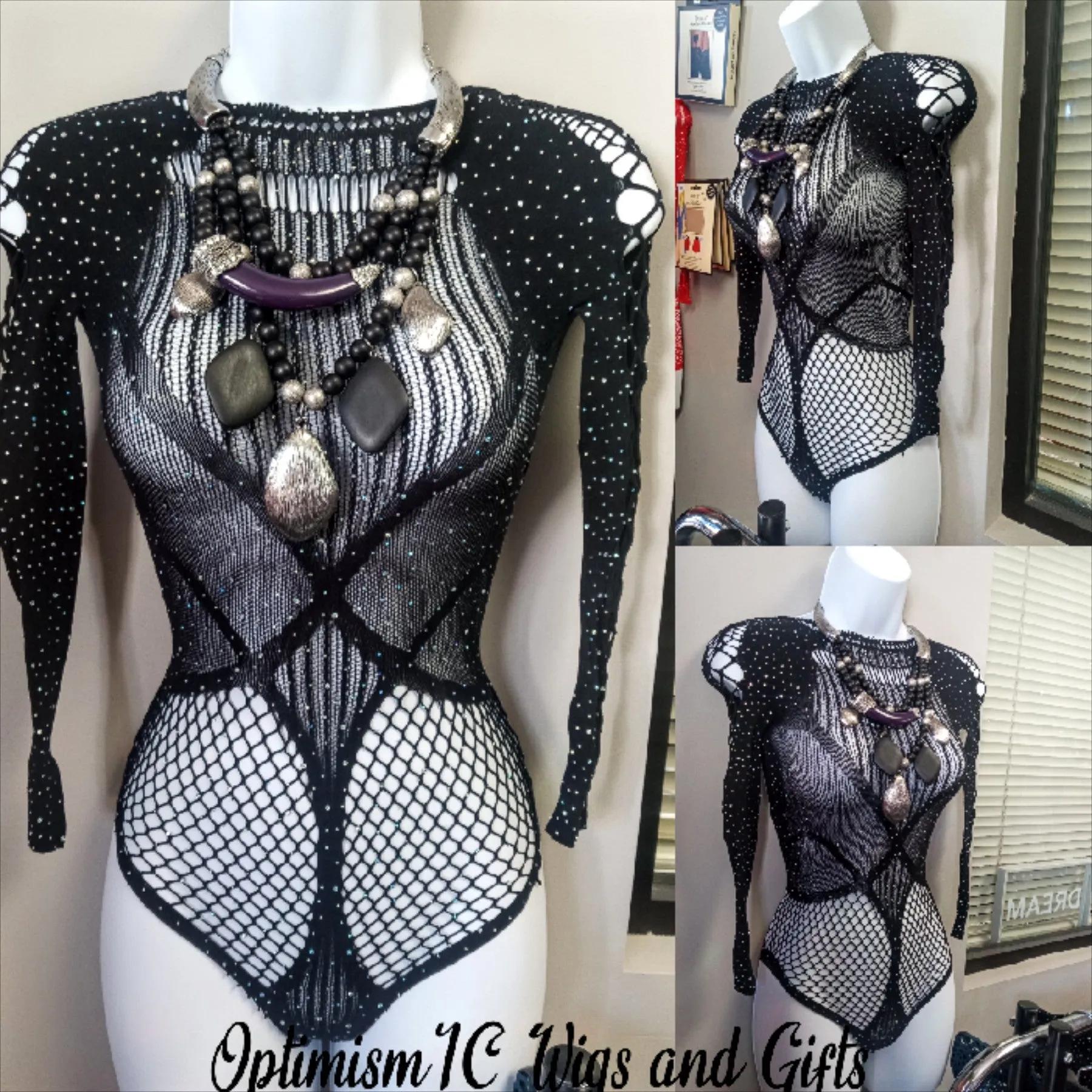 Black Patterned Sparkle Cover ups $5 OptimismIC Wigs and Gifts West St Paul