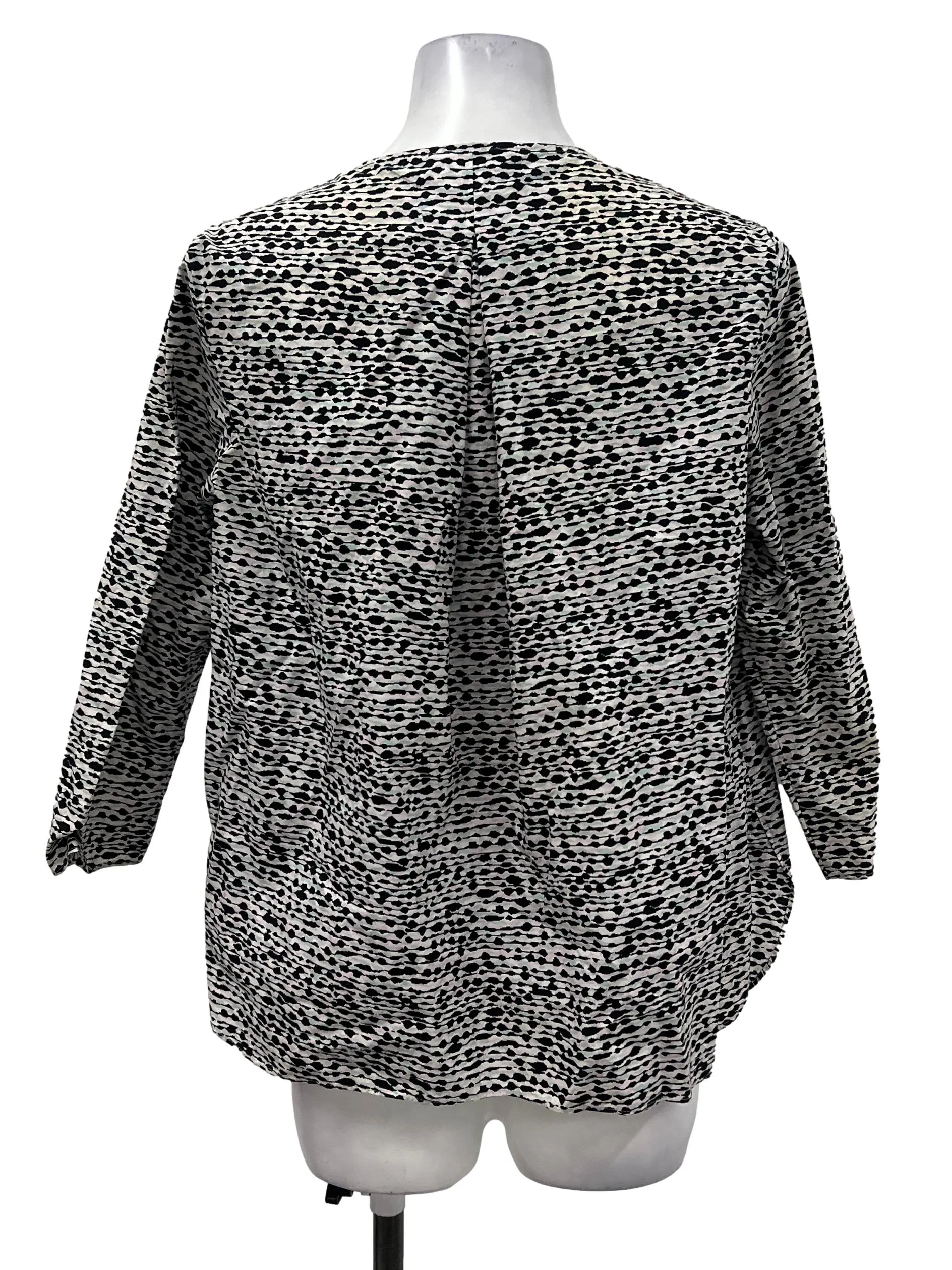 Black Printed Top