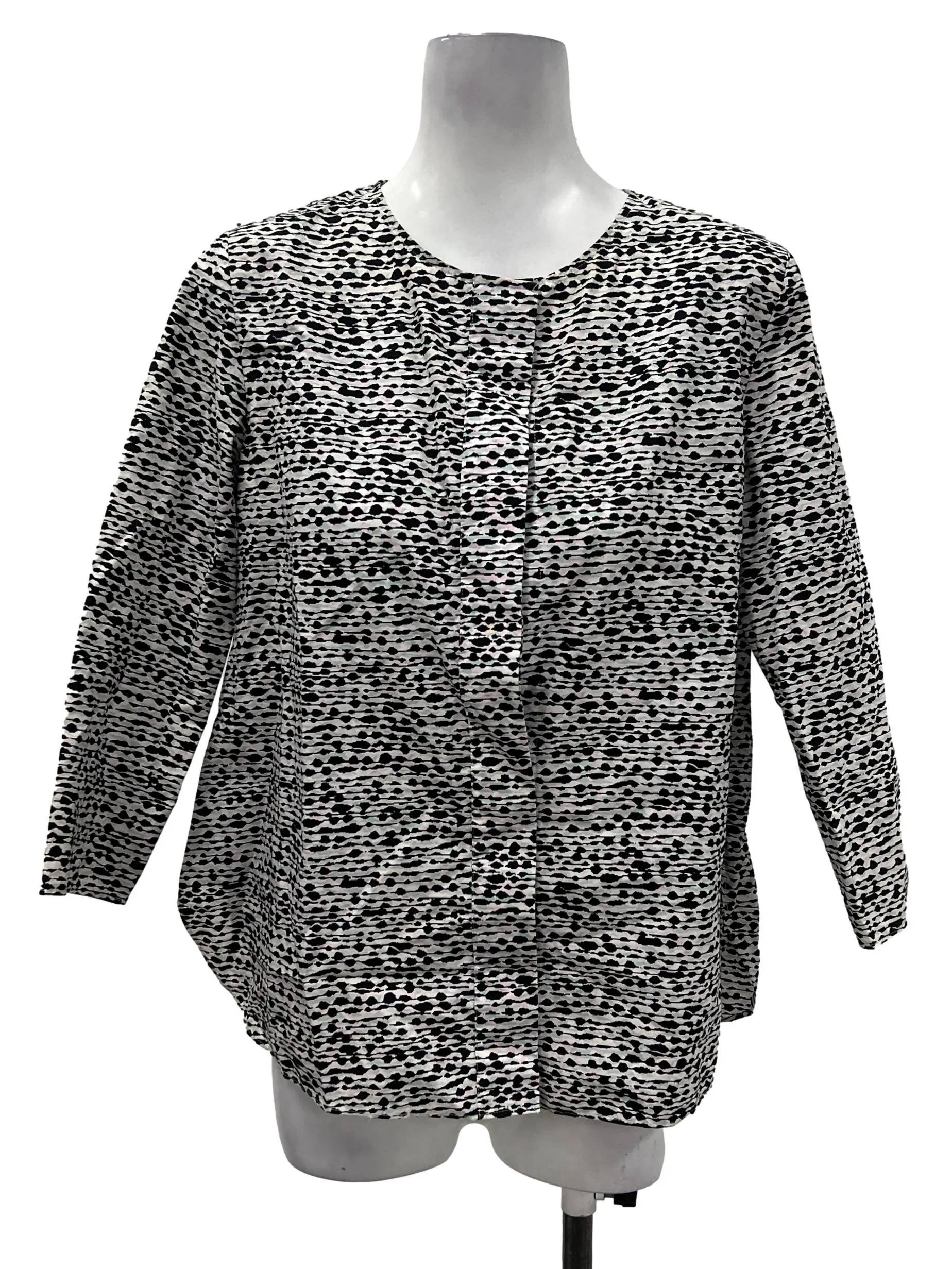 Black Printed Top