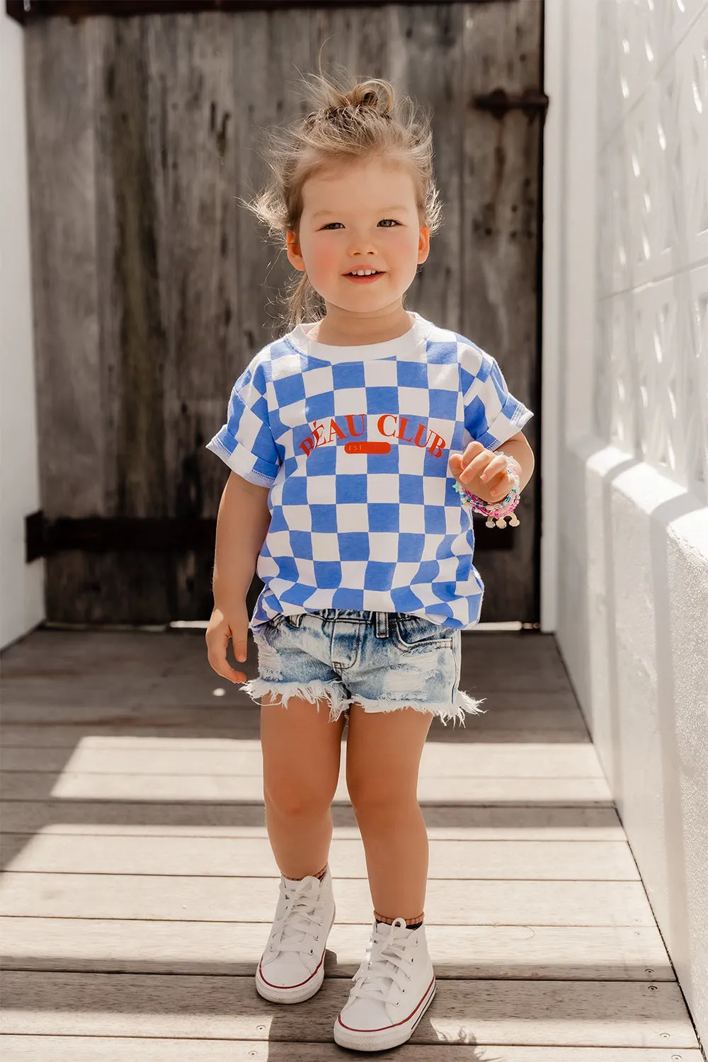 Blue Goldie Distressed Denim Shorts - Girls