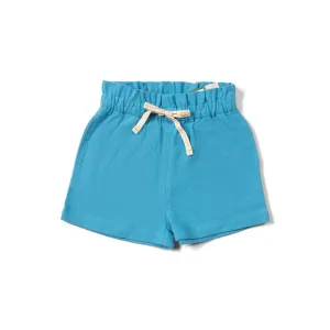 Blue Moon By The Sea Twill Shorts