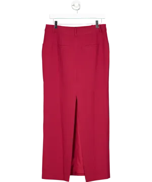 BOA Red Mid Rise Effortless Maxi Skirt UK S