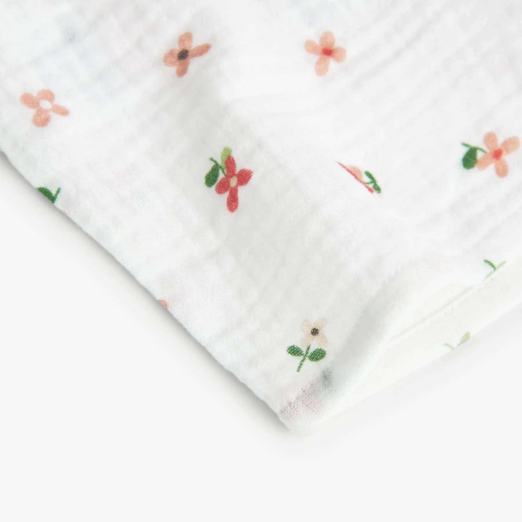 Boboli Crinkle Cotton Print Shorts