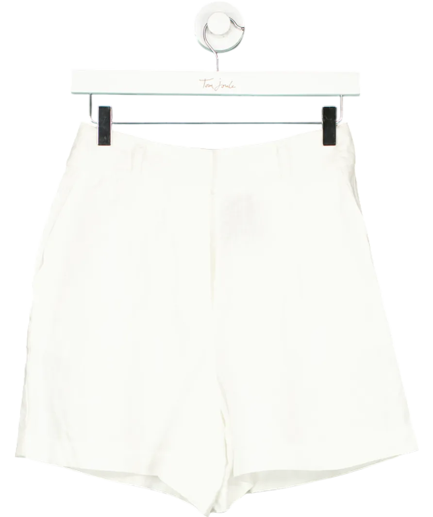 Boden White Westbourne Linen Shorts UK 6