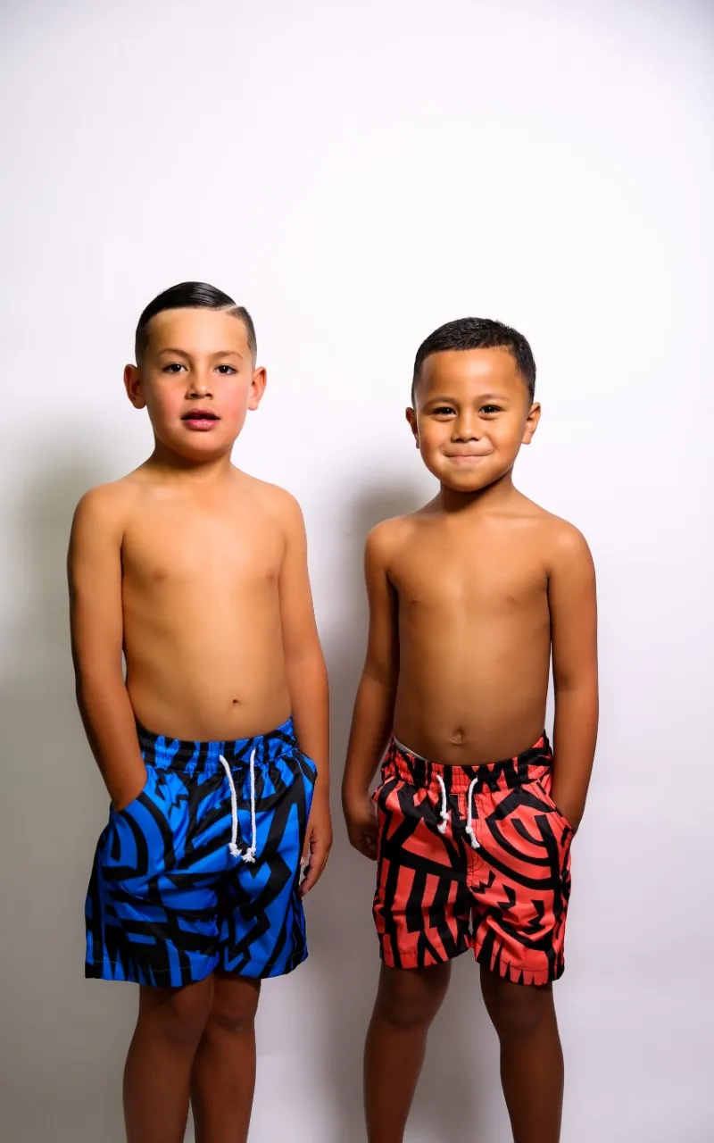 BOYS CORAL ELEI PRINT BOARD SHORTS