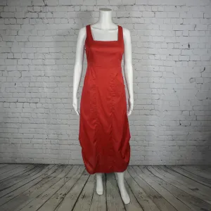 Bronte Dress in Red Japanese Lawn by Kim Schalk