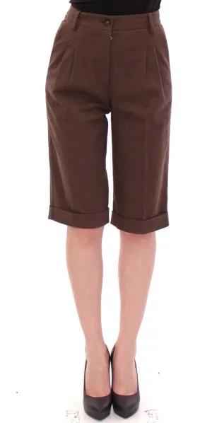 Brown cotton shorts pants