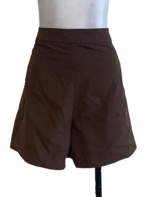 Brown Cotton Shorts